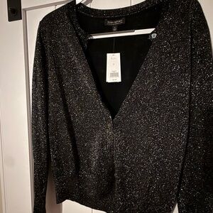 Banana Republic Glittering Black Cardigan